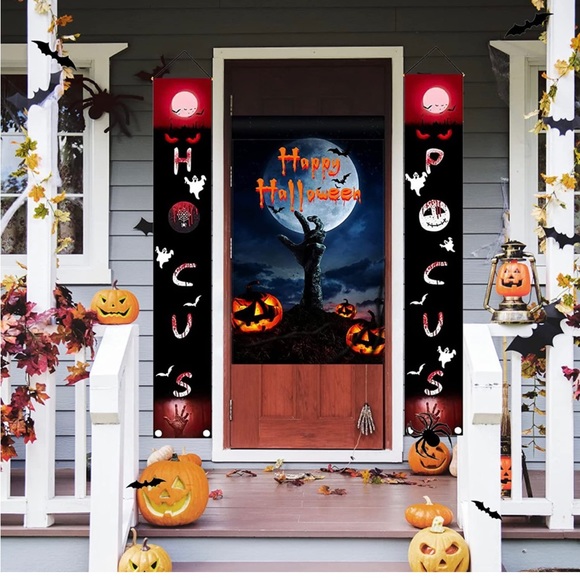 27PCs Halloween Outdoor Decoration Hocus Pocus Decoration Banners for Windows - Picture 2 of 5
